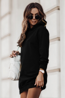 Czarna dresowa sukienka VERA oversize