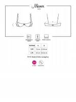 Czarny kuszący półbiustonosz MIAMOR