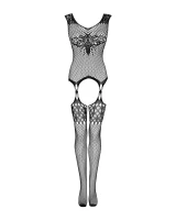 Bodystocking G323: Seksowna Bielizna z Zmysłową Siateczką, Otwartym Krokiem i Motywem Pszczoły