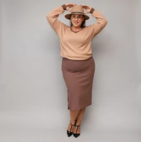 Sukienka prążek plus bluza super cena jesień PLUS SIZE