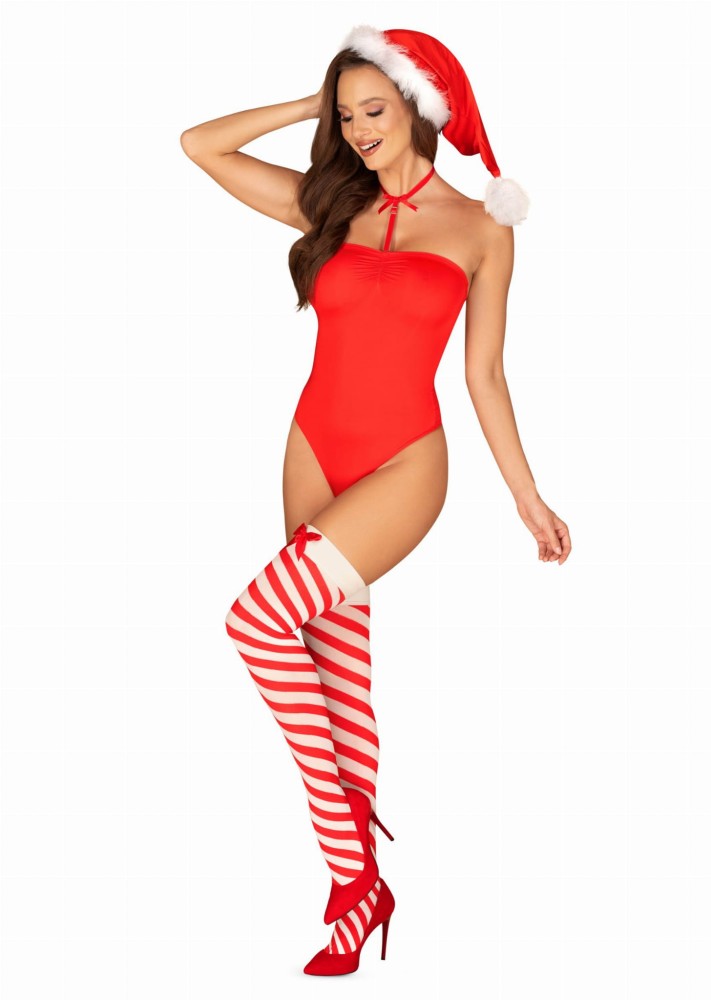 Kissmas Body Sensual Christmas Lingerie Set Świąteczny Komplet Bielizny Mikołajkowy