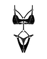 Skórzane Body Damskie Dame Controle – Zmysłowy Design z Ekoskóry